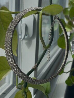 Sparkling 3-Row Rhinestone Choker Necklace